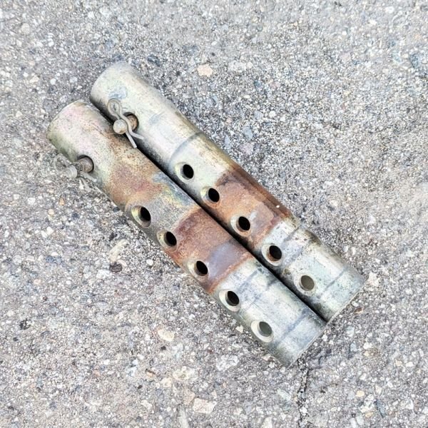 【富山】管理機/耕運機用 延長軸 左右セット 六角軸 タイヤ軸 車軸 延長棒 トレッド アタッチメント アダプター パーツ 倉庫内保管 中古拍卖