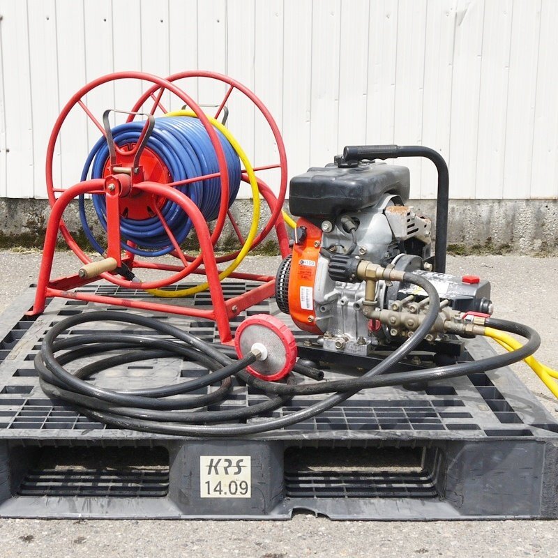 【新潟】丸山 動力噴霧機 MS171EMK ホース50m 最大3.5馬力 中古 動噴 動散 噴霧機 噴霧器 噴霧 散布 エンジンポンプ クボタ GH100 マルヤマ拍卖