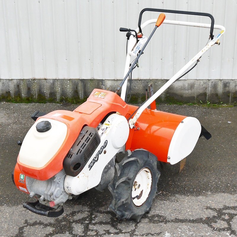 【新潟】クボタ 管理機/耕うん機 TR700 作業幅50cm 最大6.2馬力 正転/逆転 ロータリ 耕運機 耕耘機 ハウス 家庭菜園 野菜 畑 中古 倉庫保管拍卖