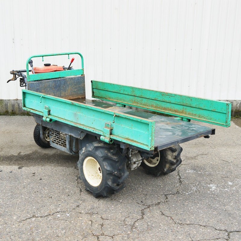 【新潟】筑水キャニコム 運搬車 ELP610 積載量300kg 最大6馬力 三輪 タイヤ スライド式フレーム 運搬 キャリー トレーラー 中古 倉庫保管拍卖