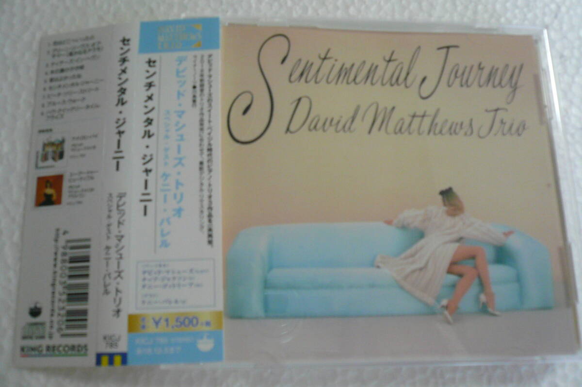【国内盤】デビッド・マシューズ David Matthews Trio ★ センチメンタル・ジャーニー Sentimental Journey拍卖