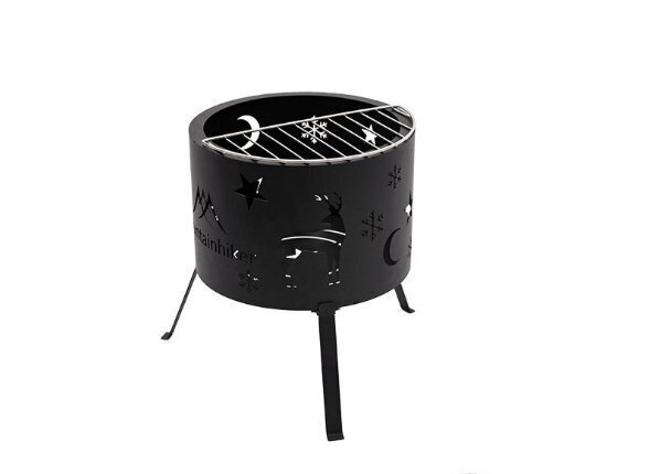 折りたたみ式焚き火台 バーベキューグリル アウトドア キャンプ用 暖房・調理兼用 焼き網・収納バッグ付きBBQ拍卖