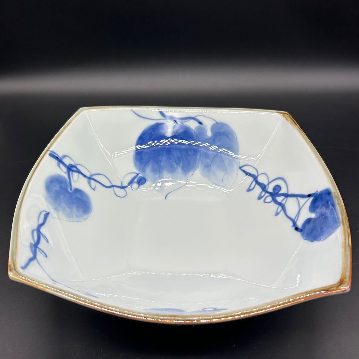 宗右衛門 大鉢 染付 盛鉢 鉢 和食器 ユ9-19拍卖