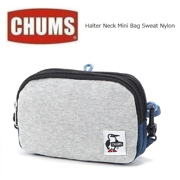 CHUMS チャムス ホルターネックミニバッグ スウェットナイロン ヘザーグレー CH60-3878 ポーチ アウトドア キャンプ拍卖