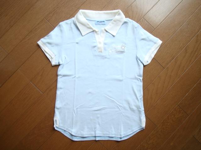 ポンポネット 半袖 襟付き Tシャツ 150 pom ponette ストーン付拍卖