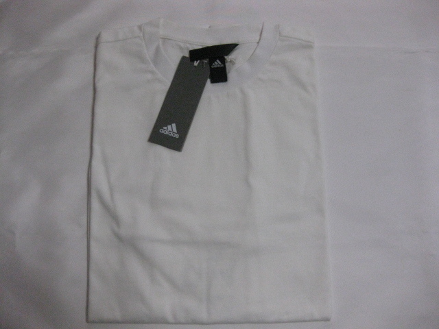 ★新品・未使用・袋入り★3本線★adidas★白色×ロゴ★Tシャツ★拍卖