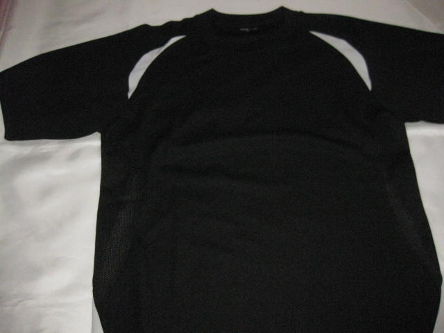 ★美品★Dry/速乾★黒×白色×脇部分メッシュ★Tシャツ★M★拍卖