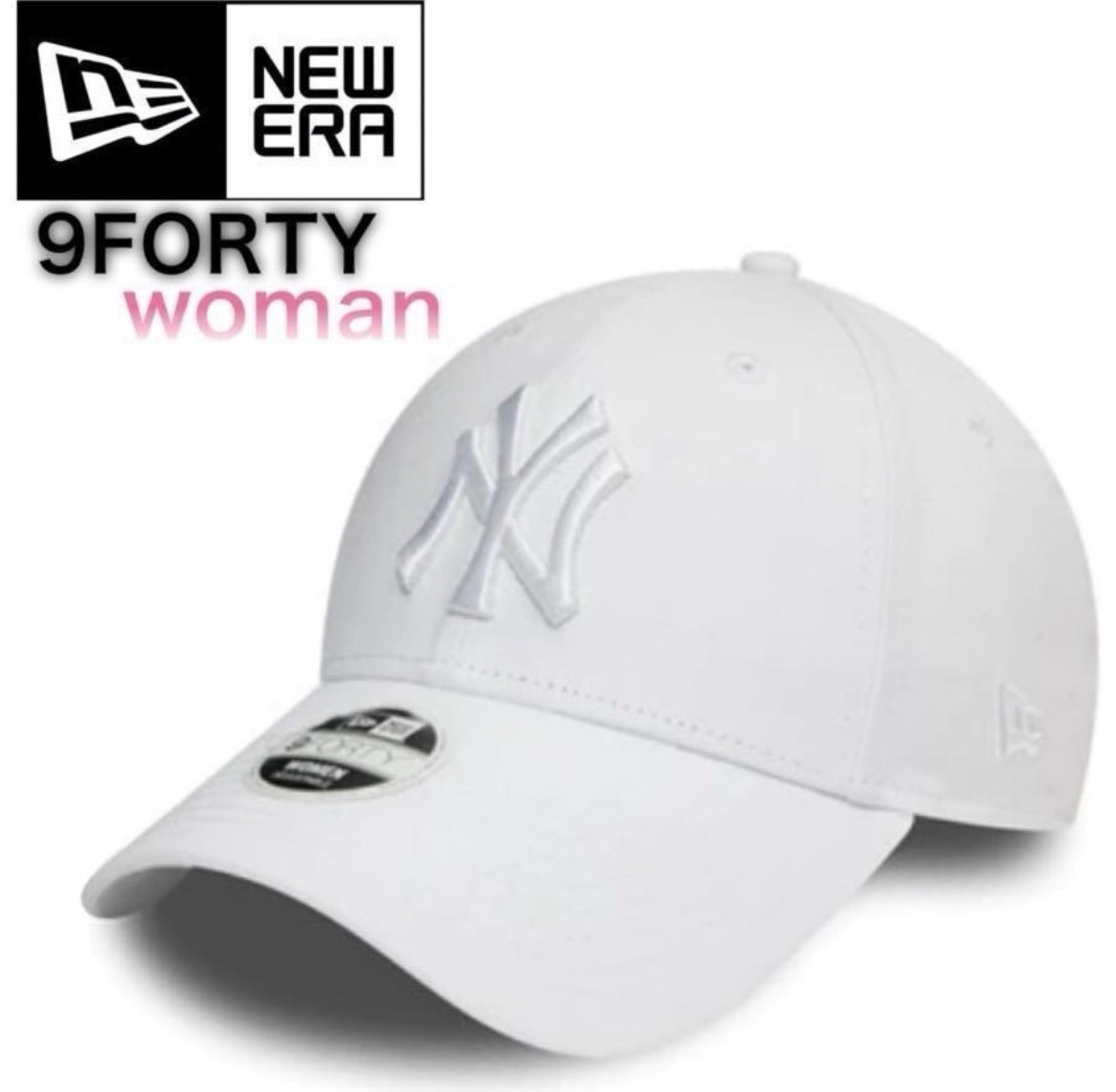 ニューエラ キャップ 帽子 9FORTY WOMEN ナインフォーティ レディースサイズ ヤンキース ホワイト×ホワイト NEWERA 9FORTY WOMEN 新品拍卖