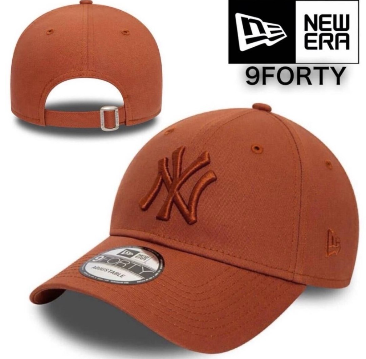ニューエラ キャップ 帽子 9FORTY ナインフォーティ ヤンキース ミディアムブラウン ユニセックス NEWERA 9FORTY LEAGUE BASIC CAP 新品拍卖