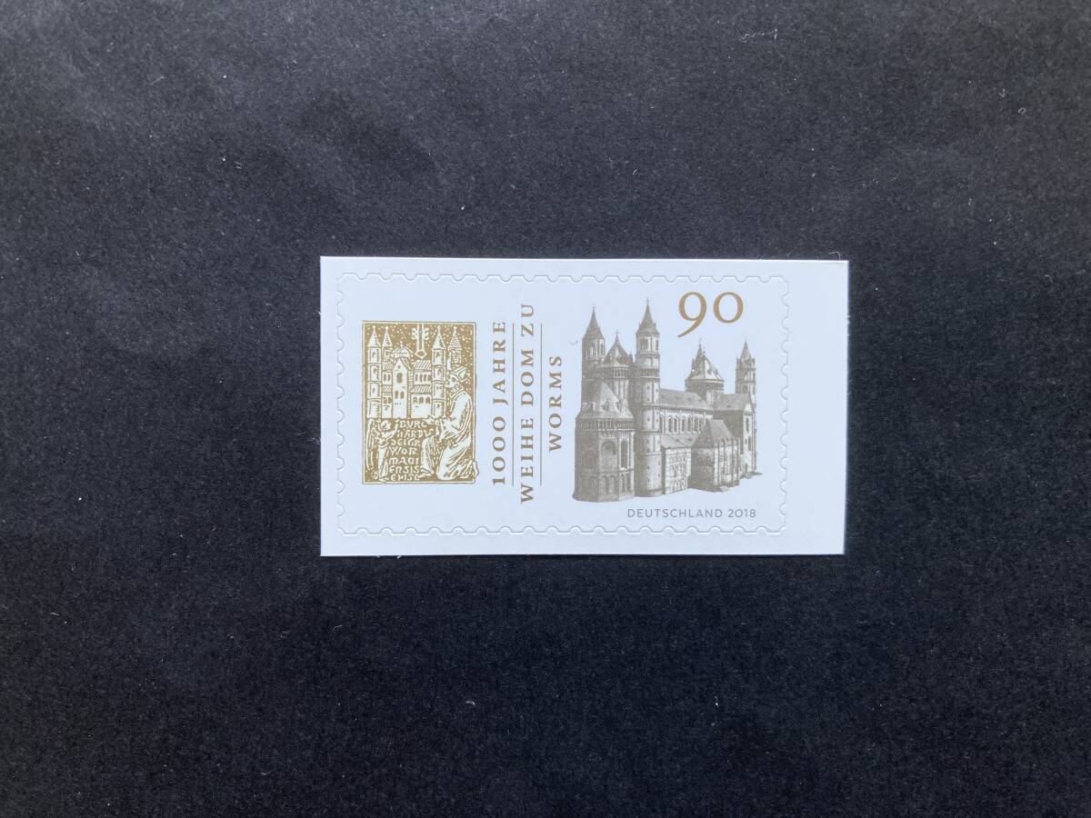 外国切手: ドイツ切手 「ヴォルムス大聖堂奉献1000年」 1種完 未使用拍卖