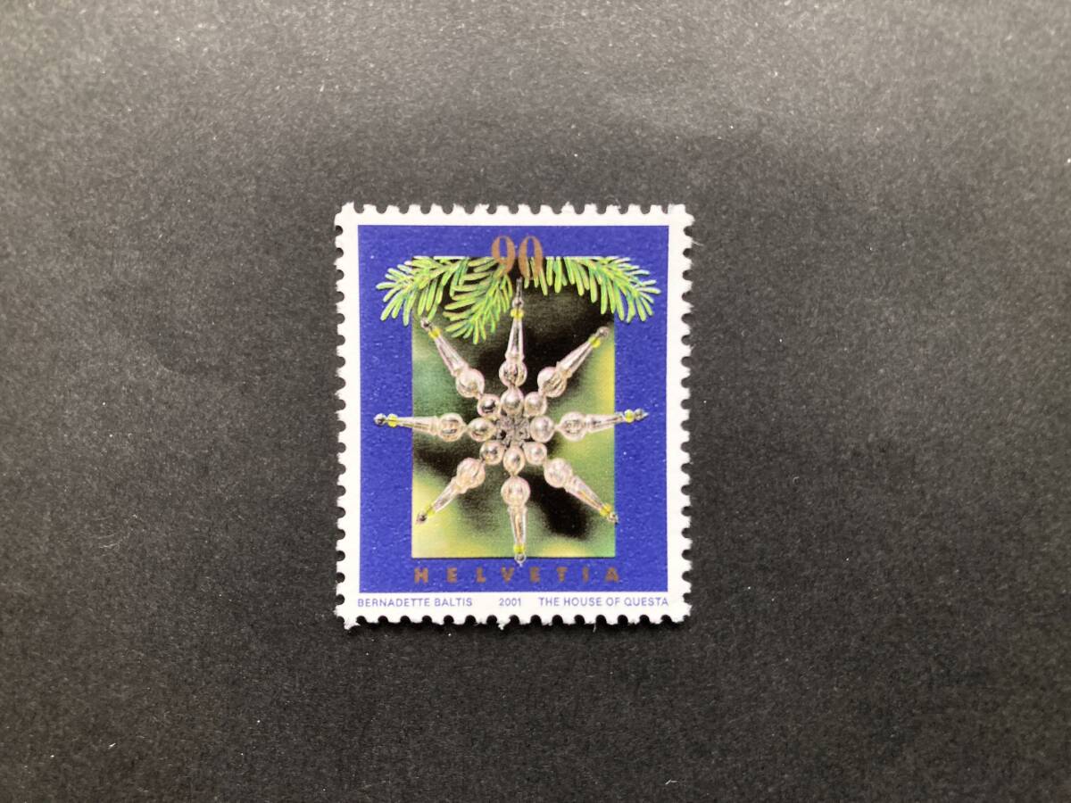 外国切手: スイス切手 「2001年 クリスマス」 1種完 未使用拍卖