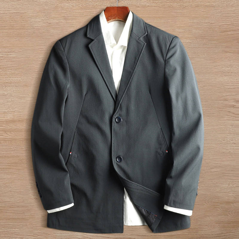 W0465-3XL深緑 新品 ラードジャケット メンズ 防シワ 形態安定 軽量 洗える 薄手 細身 春夏秋 ビジネス カジュアル 通勤 ブレザー 紳士服拍卖