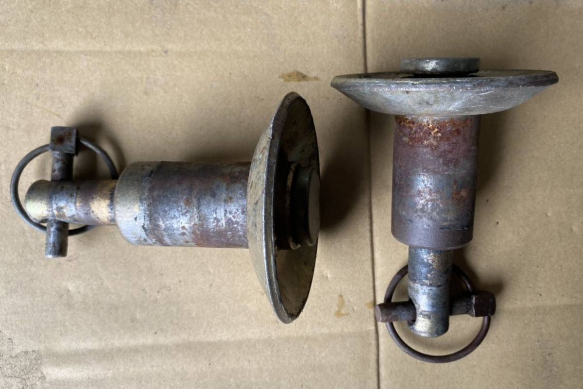 No.50-0833 ロータリー用 トップピン 止めピン ヒッチ カプラ カラー ロータリ トラクター 部品 パーツ トップリンク 取付 金具 中古拍卖