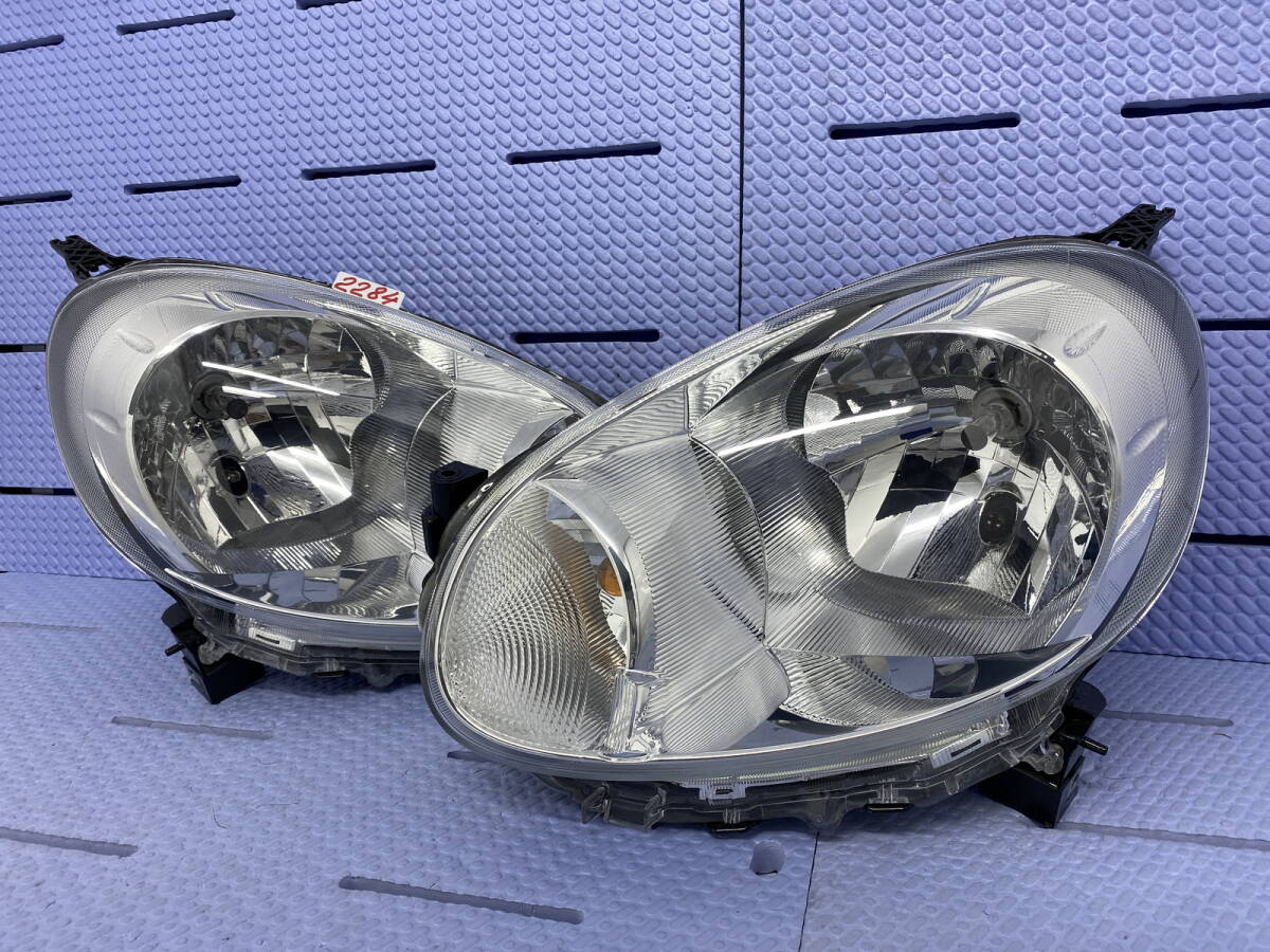 2284 * 美品/破損無 マーチ K13 前期型 ハロゲン ヘッドライト 左右 イチコー H009 レべ付拍卖