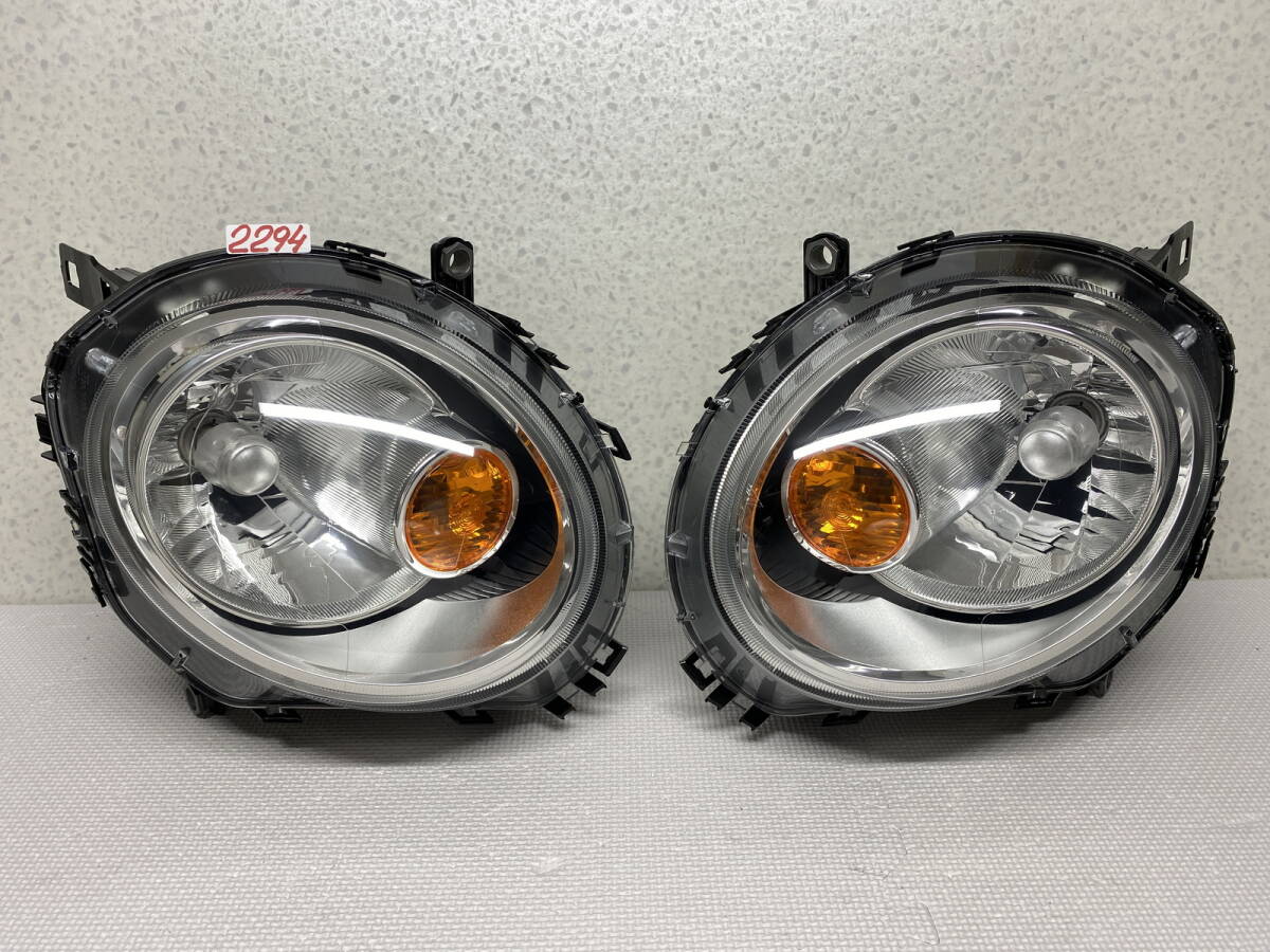 2294 * * BMW MINI R56 ミニ クーパー ONE 純正 ハロゲン ヘッドライト 左右セット 0301225702 0301225701 拍卖