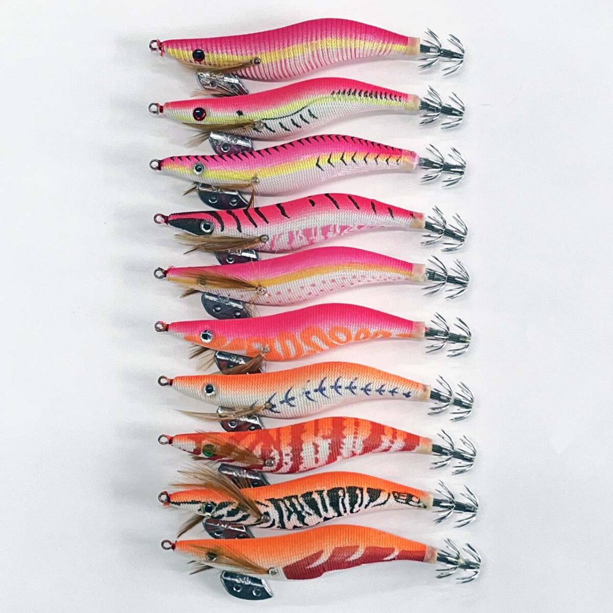 エギ 3号 10本 セット エギング 仕掛け 未使用品 アオリイカ ヒイカ 等 イカ 釣り 用 仕掛け WK3H10PKOR-1拍卖