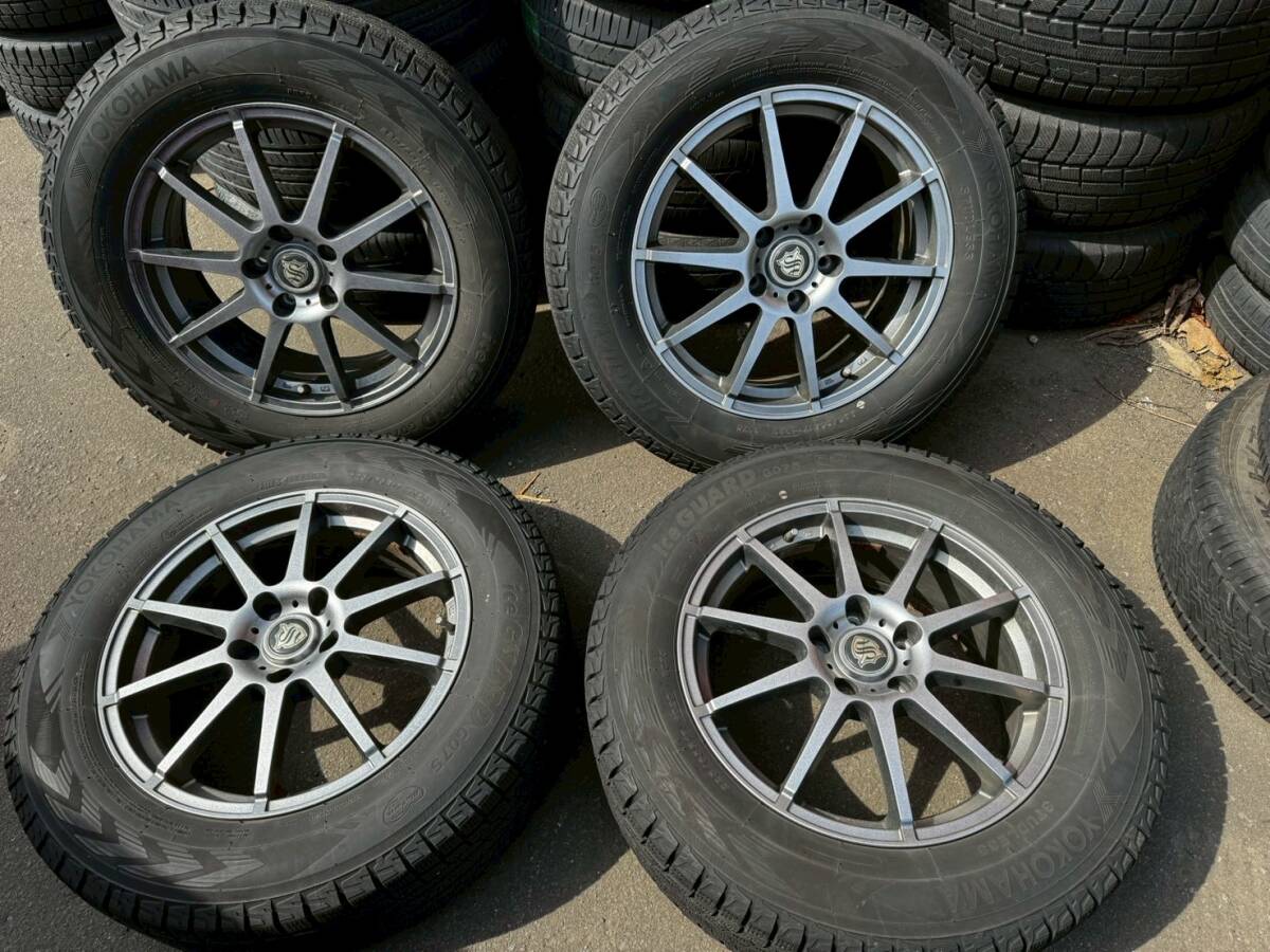 Y1268 225/65R17 102Q YOKOHAMA ヨコハマ 2018年 PCD114.3 5H 7J +48 4本セット拍卖