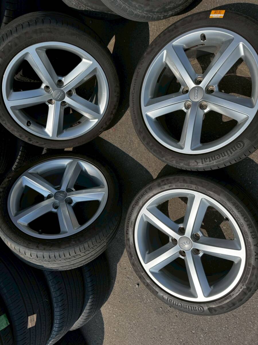 Y1265 245/40R18 97Y コンチネンタル CONTINENTAL 2021年 PCD112 5H 8J アウディA4 4本セット 拍卖