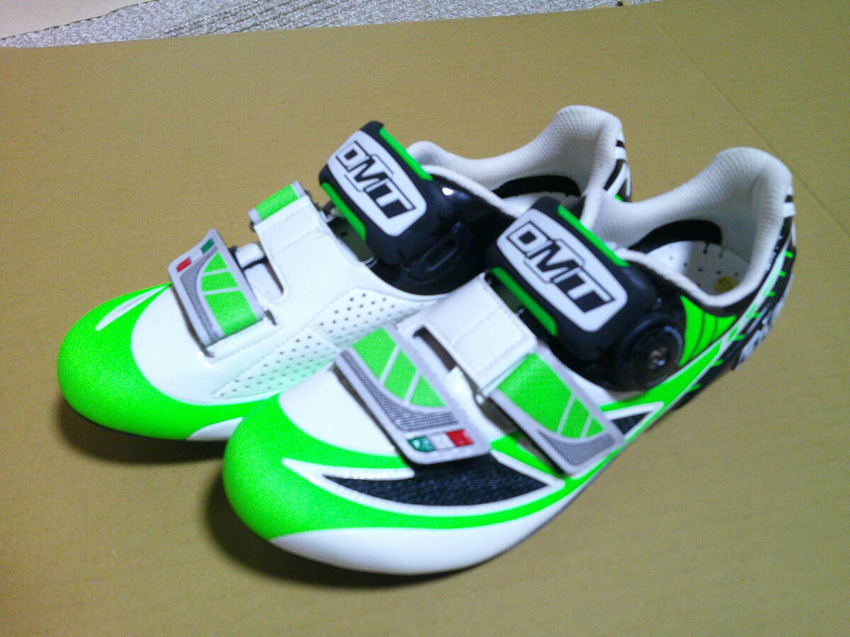 DMT ROAD シューズ PEGASUS 41.5サイズ グリーン×ホワイト ロード ビンディングシューズ拍卖