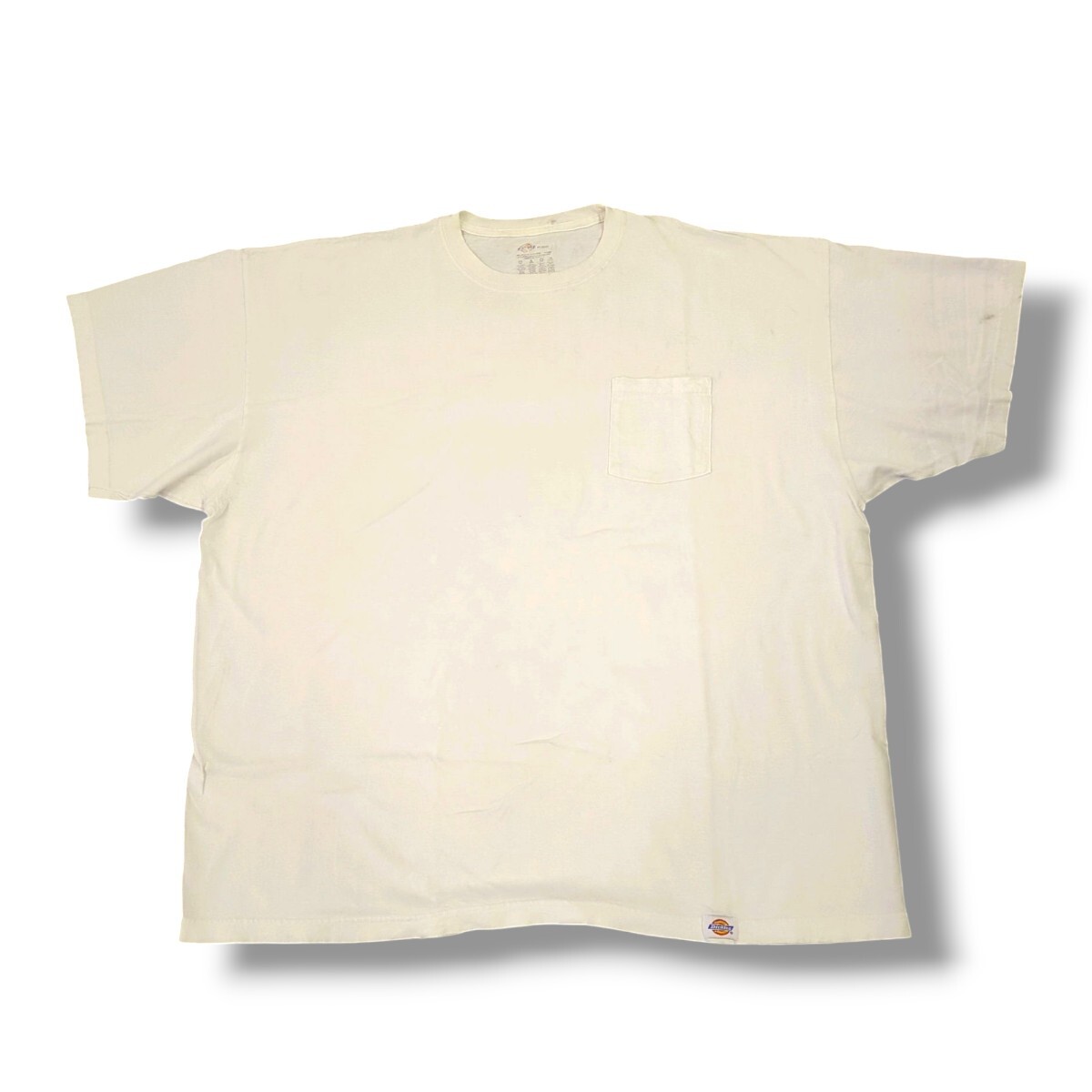 4XL Dickies Tシャツ ホワイト 無地 ポケット 半袖 リユース ultramto ts1298拍卖