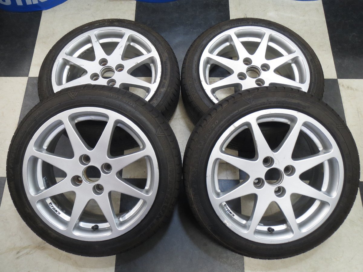 TOM'S ENKEI ホイール トムスレーシング 15インチ アルト タント 6J +39 4H100 中古 20年製 WINRUN R330 165/55R15 中古拍卖