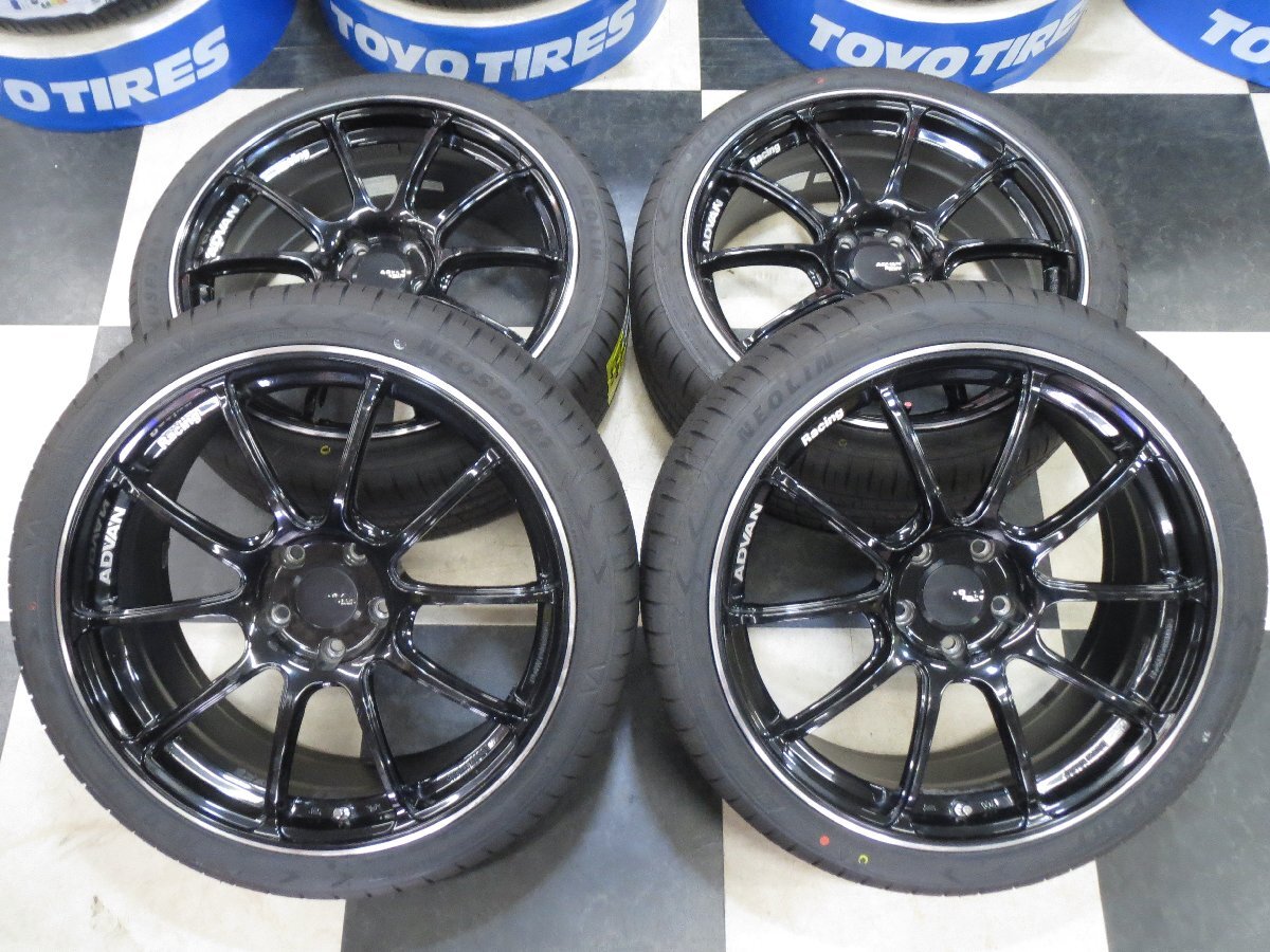 YOKOHAMA ADVAN RACING RZⅡ 19インチ クラウン 8J +44 5H114.3 中古 25年製 NEOLIN NEOSPORT 225/40R19 新品 アドバンレーシング拍卖