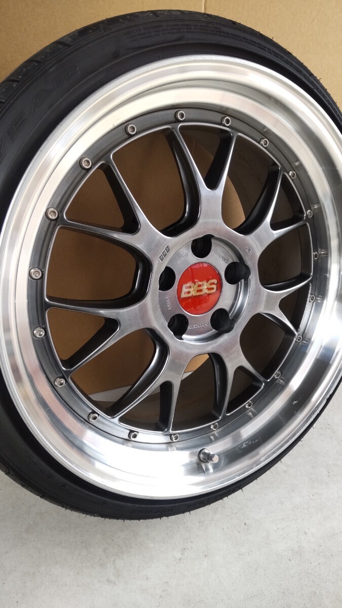 BBS LM-R 限定チャンピオンエディション 19インチタイヤホイール中古4本セット希少美品 F8.5j+38/R9.5j+38 PCD114.3-5H バリ山拍卖