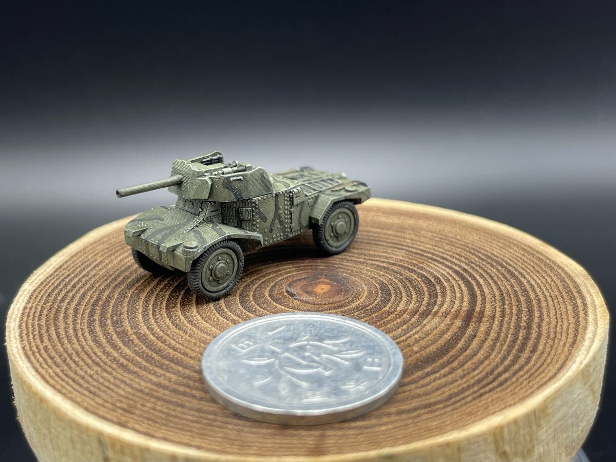 1/144 完成品 塗装済 WW2 フランス軍 オープントップ砲塔搭載 パナール178 装甲車 ワールドタンクミュージアム 250710拍卖