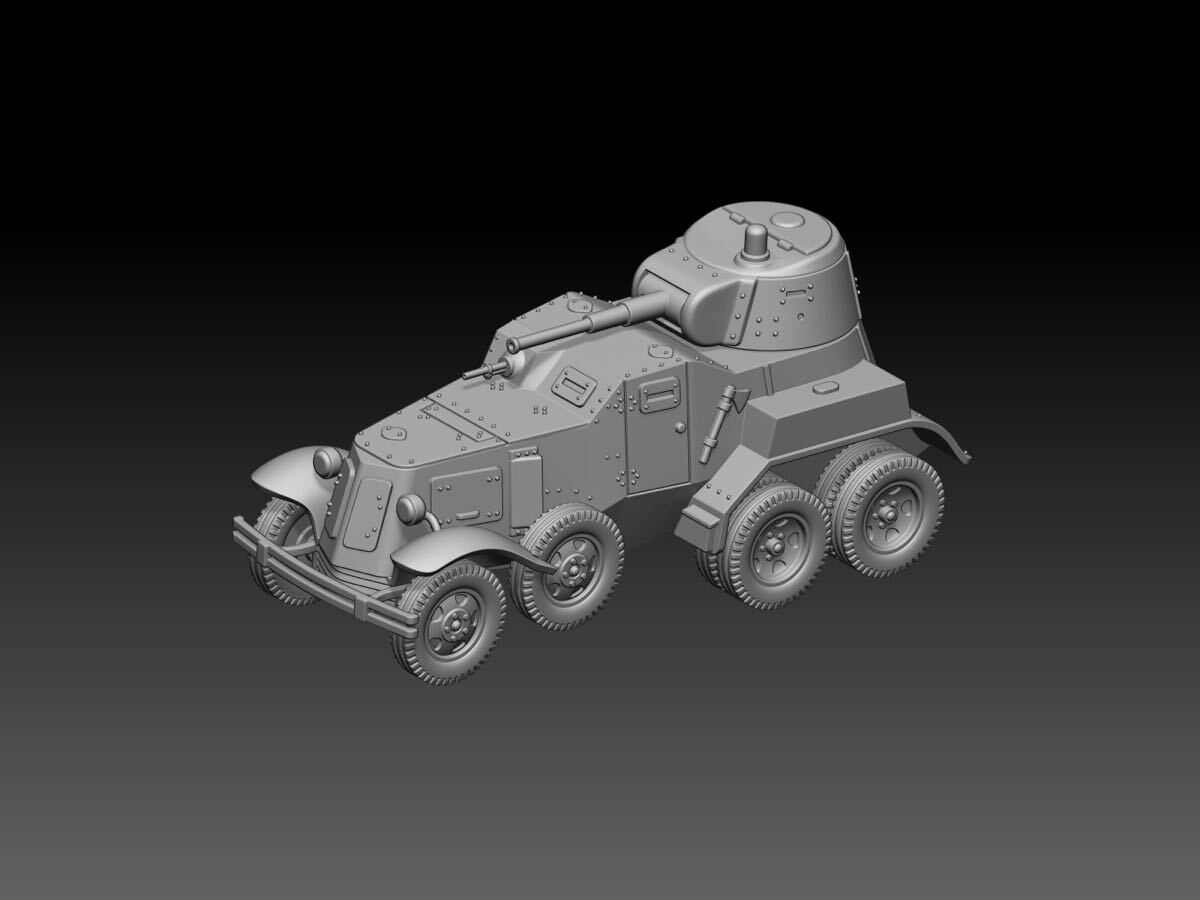 1/48レジンキット 未塗装 WW2 ソ連軍 戦車 BA-10 装甲車 250518拍卖