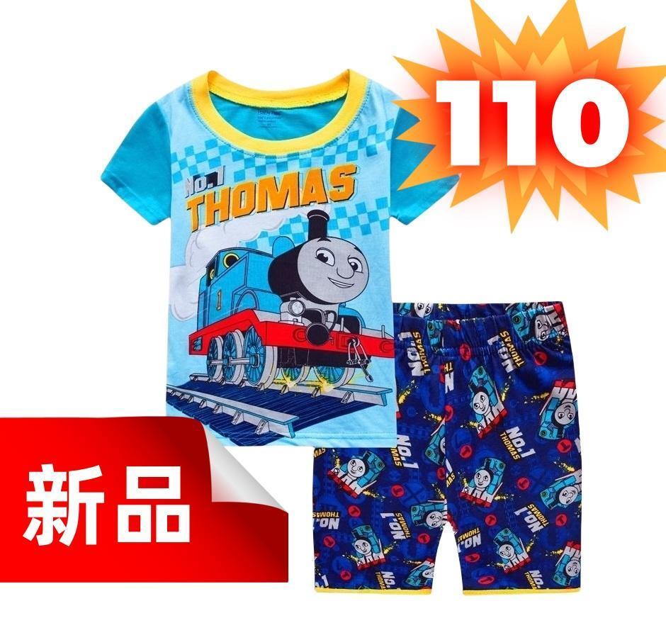 ★新品★トーマス パジャマ 半袖 上下セット キッズ 綿 ルームウェア 110cm拍卖