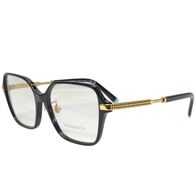 Tiffany & Co. ティファニー TF2222-F 8001 54□16 145 眼鏡 メガネ アイウェア アクセサリー ロゴ GP プラスチック ブラック ゴールド拍卖