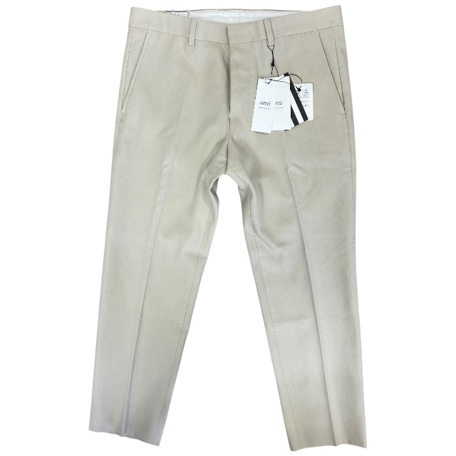 【未使用】AMI PARIS アミパリス アミ ボトムス パンツ 長ズボン コットン ベージュ系【表記サイズ:38】拍卖