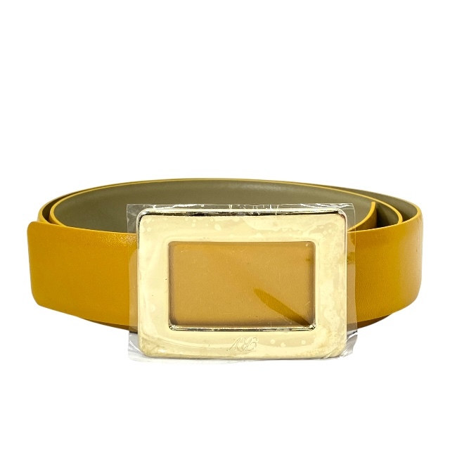 ROGER VIVIER ロジェヴィヴィエ ベルト アクセサリー 小物 ロゴ レザー イエロー拍卖
