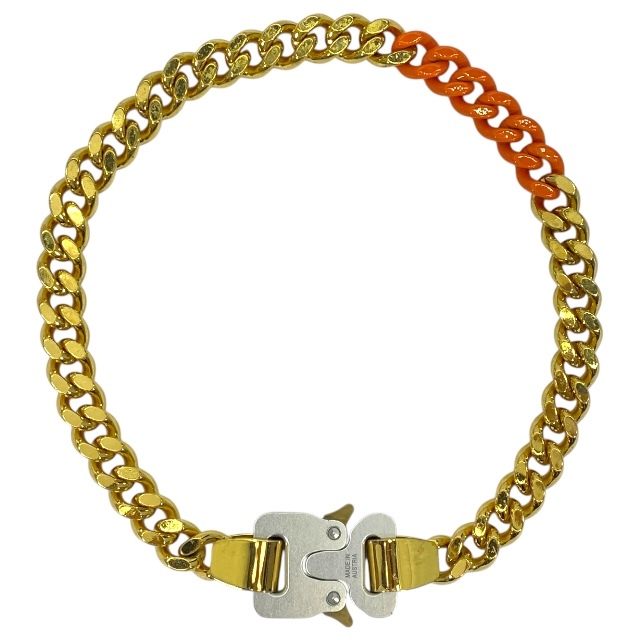 1017 ALYX 9SM アリクス ネックレス チェーンネックレス チョーカーネックレス アクセサリー 小物 GP ゴールド オレンジ拍卖