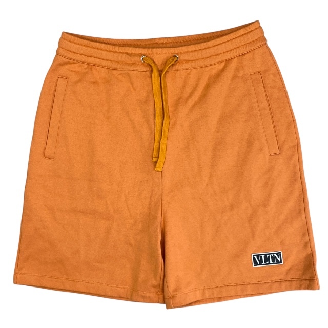【新品】VALENTINO ヴァレンティノ パンツ ボトムス ハーフパンツ 半ズボン ロゴ コットン ナイロン オレンジ【サイズ M】拍卖