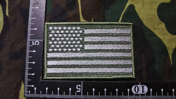 ワッペン パッチ 星条旗 OG白 拍卖