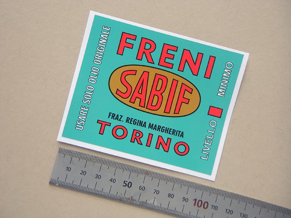 サビフ ブレーキマスターシリンダー ステッカー 1960年代拍卖