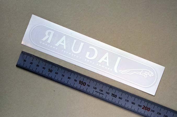 ジャガー リアウィンドーステッカー 透明 内貼り拍卖