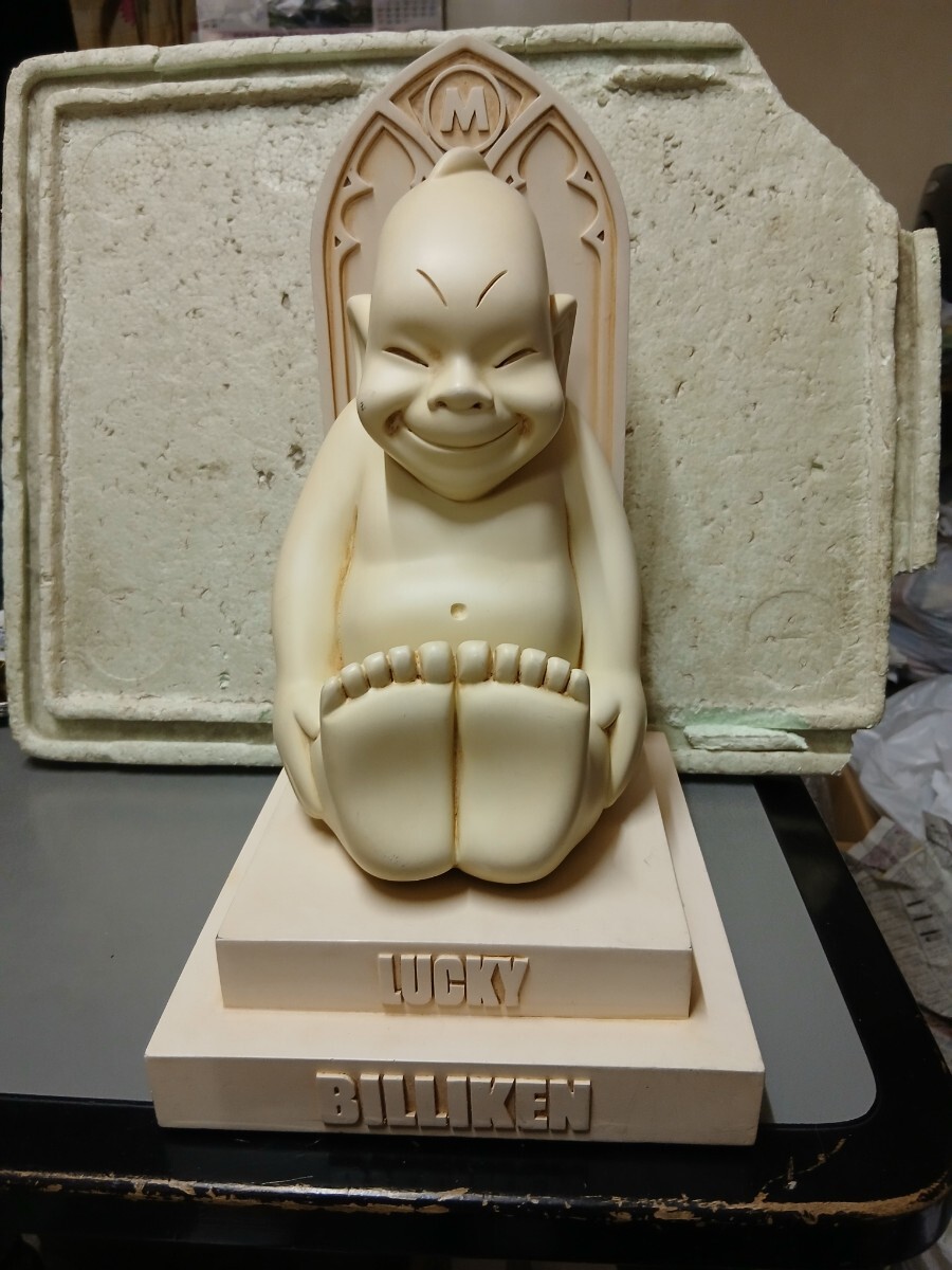 置物 ビリケン 人形 アンティーク ヴィンテージ 古い 商売繁盛 たかさ34センチ 縁起物 拍卖