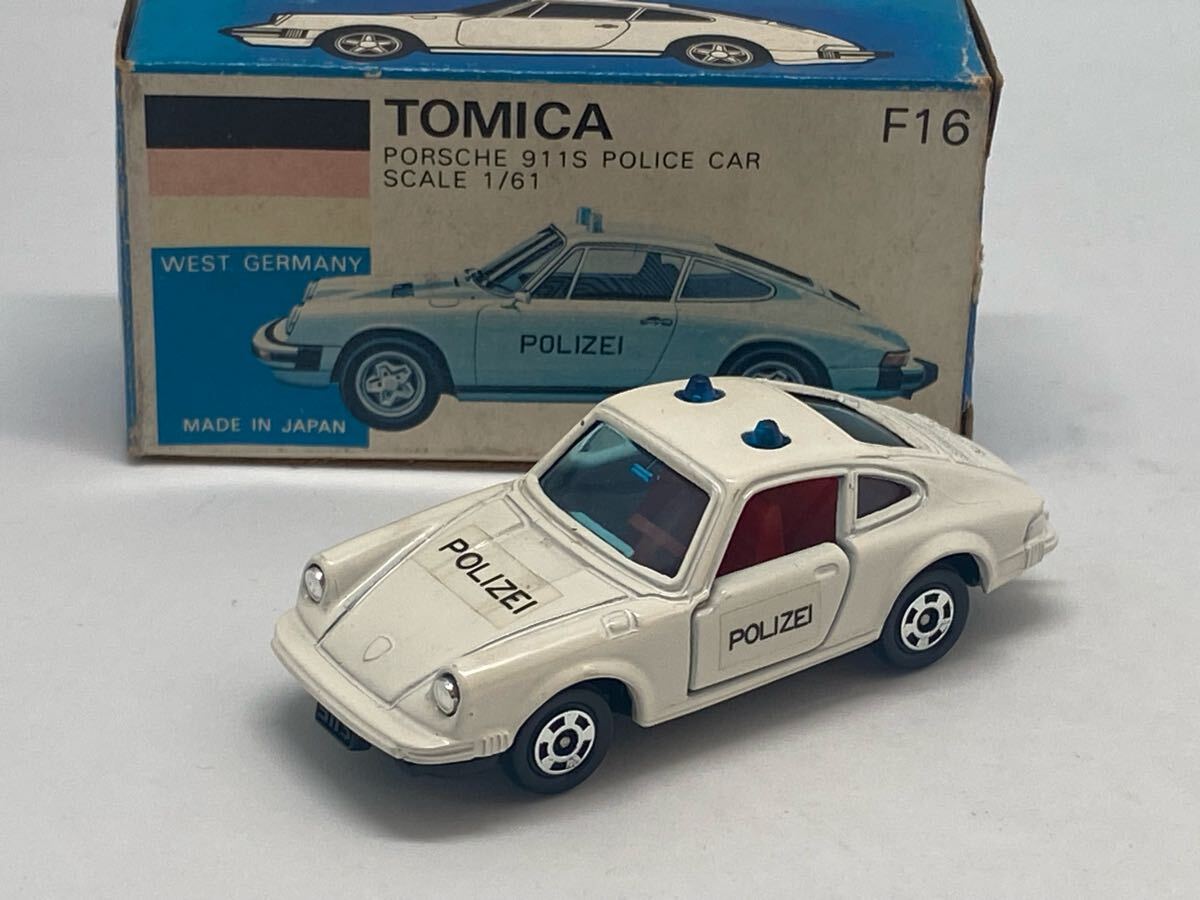 日本製トミカ 外国車シリーズ 青箱F16 ポルシェ 911S ポリスカー 拍卖