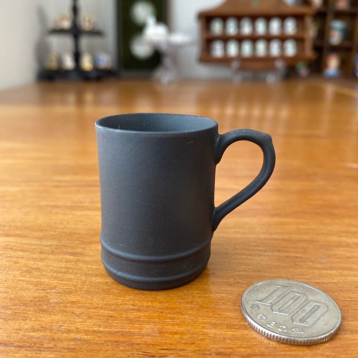 ウェッジウッド ブラックバサルト ミニチュア タンカード マグカップ拍卖