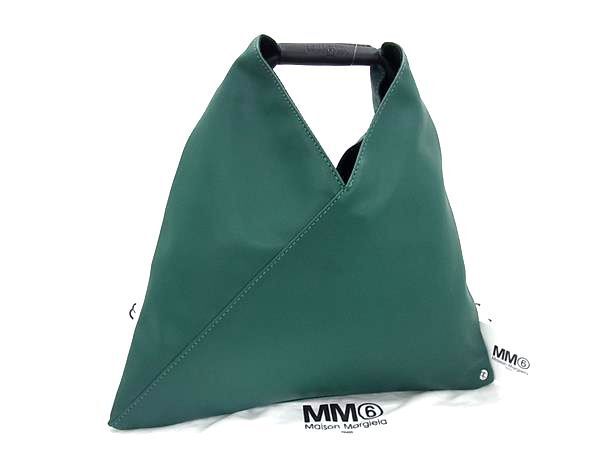 ■新品■未使用■ MM6 Maison エムエムシックス メゾン マルジェラ レザー ワンハンドル ハンドバッグ グリーン系 BN2165拍卖