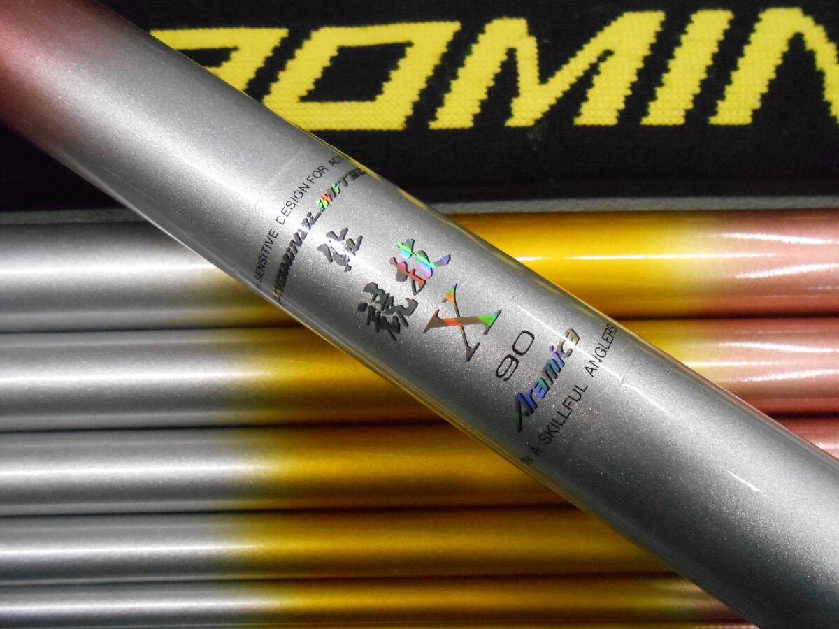 マミヤオーピー名竿 鮎竿 プロマインドリミテッド鮎競技Xアラミカ90 中古のお品です。盛期の鮎釣りに最適。No.2拍卖