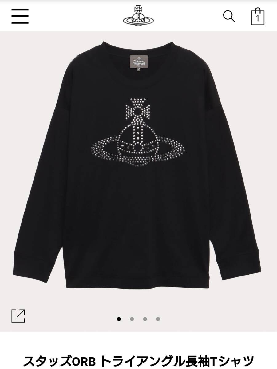 【新品】Vivienne Westwood MAN【完売品】48 L XLスタッズ オーブ ロンT ロングスリーブ T トップスユニセックス メンズ レディース拍卖