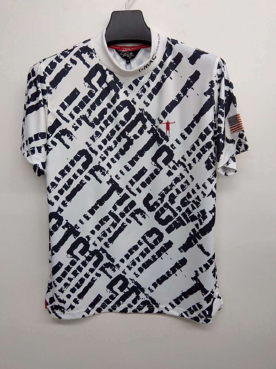 Tシャツ 30%OFF T-MAC モックネック半袖(48)LL 送料無料 新品拍卖