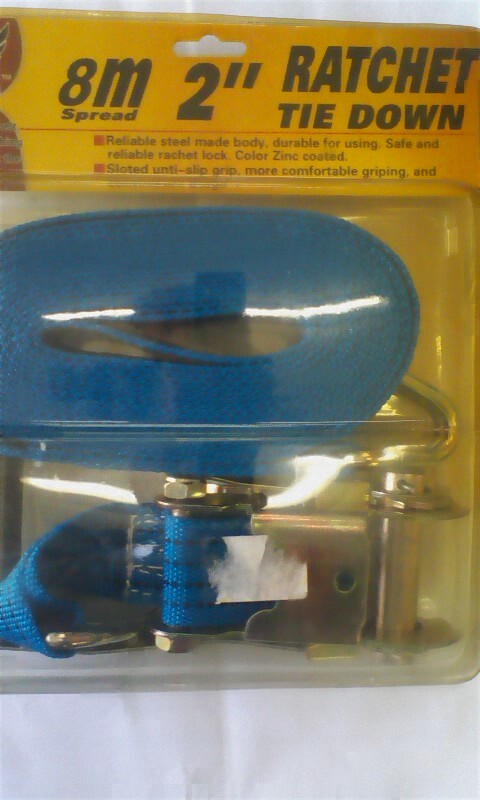 新品未使用未開封、CAOPENG 荷締機ベルト、ラッシングベルト、ラチェットベルト長さ8m、幅5cm格安!売り切り!拍卖