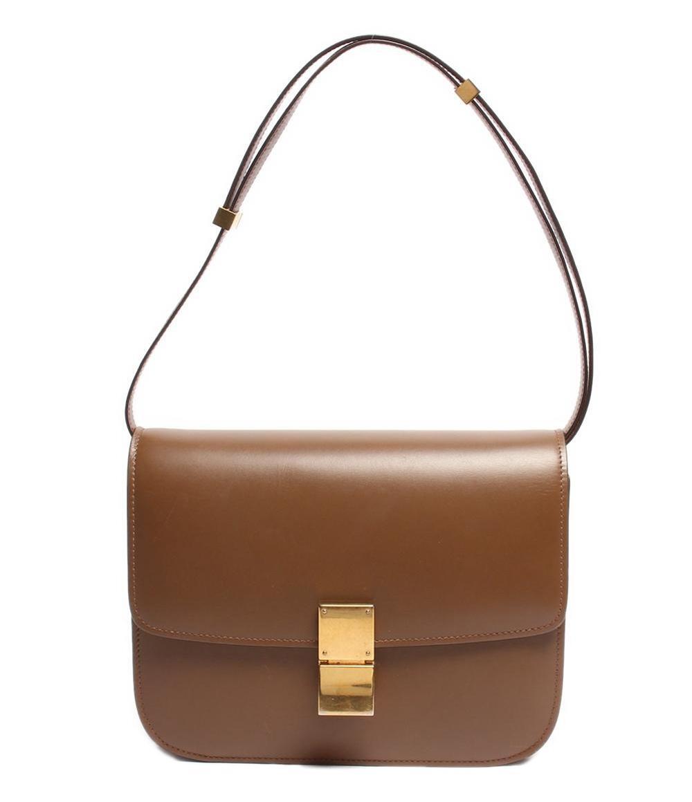 セリーヌ 2way レザー ショルダーバッグ ゴールド金具 クラシックボックス ミディアム カーフスキン レディース CELINE拍卖