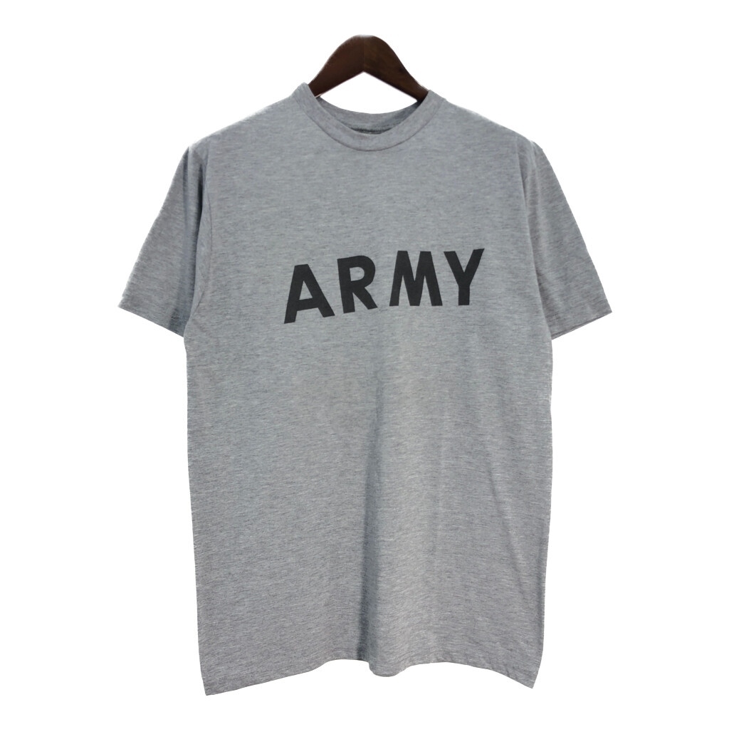 米軍実物 U.S.ARMY IPFU トレーニングTシャツ ミリタリー グレー(メンズ L相当)中古 古着 U0633拍卖