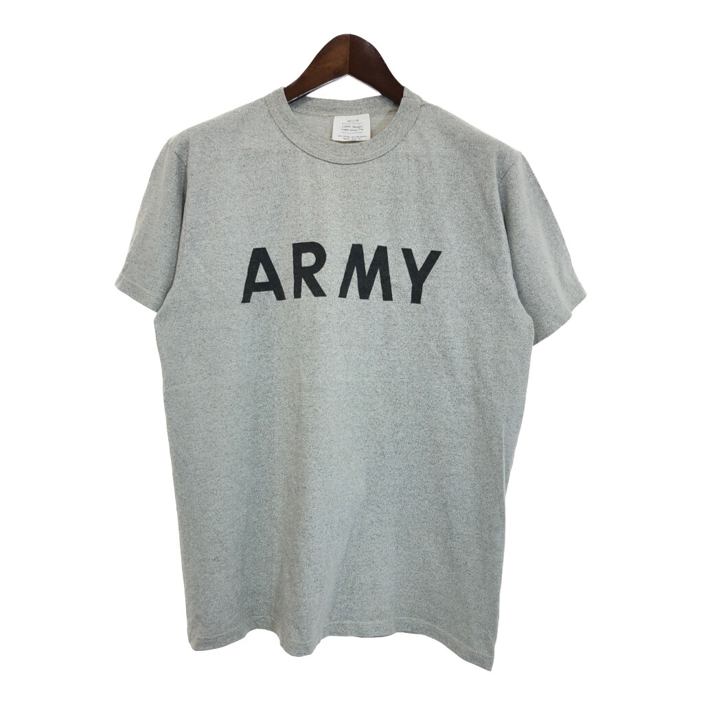 90年代 米軍実物 U.S.ARMY PFU トレーニングTシャツ ミリタリー グレー(メンズ MEDIUM)中古 古着 U0658拍卖
