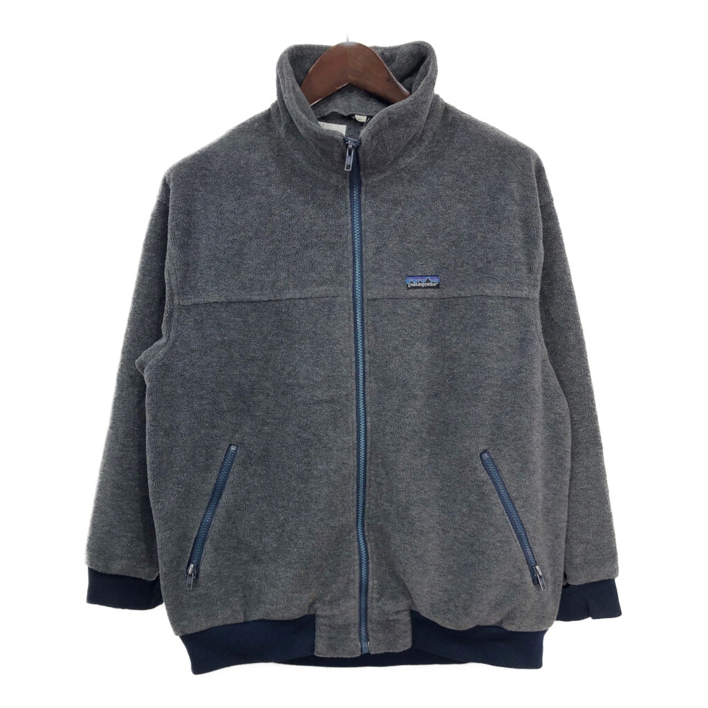80年代 patagonia パタゴニア フリースジャケット アウトドア グレー(メンズ XL)中古 古着 T8910拍卖